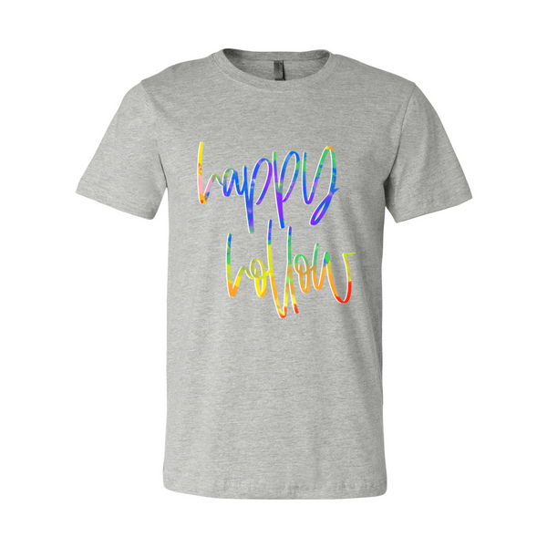 Happy Hollow Tie Dye Font Tee
