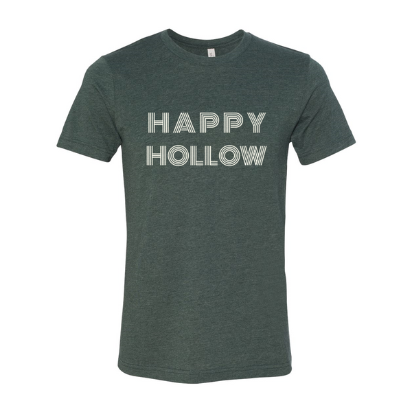 Happy Hollow Retro Font Tee