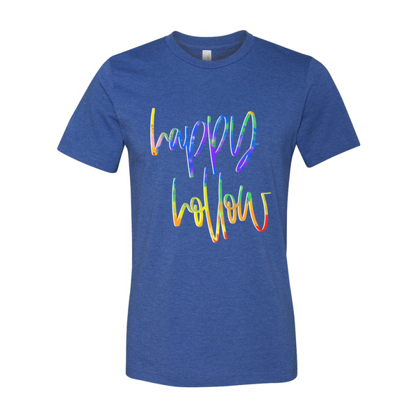 Happy Hollow Tie Dye Font Tee