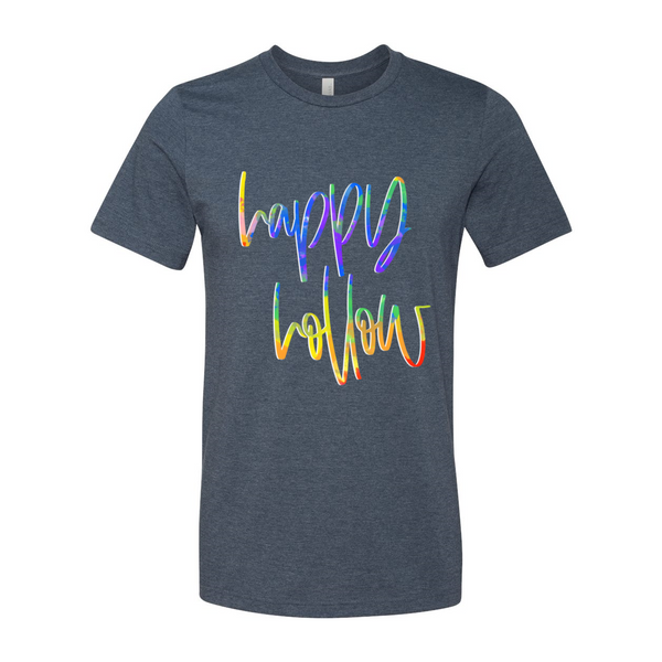 Happy Hollow Tie Dye Font Tee
