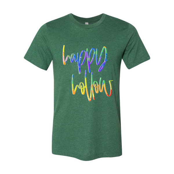 Happy Hollow Tie Dye Font Tee