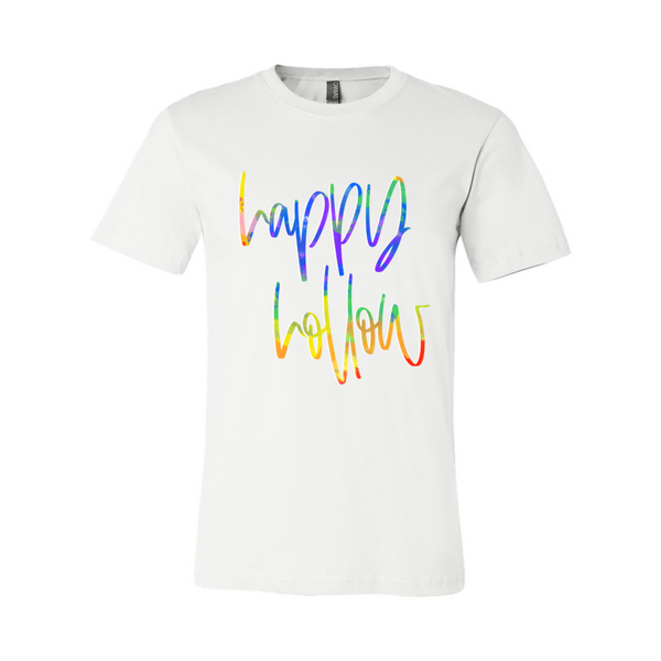Happy Hollow Tie Dye Font Tee