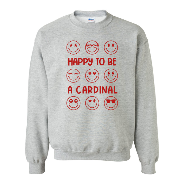 Happy Cardinal Crewneck