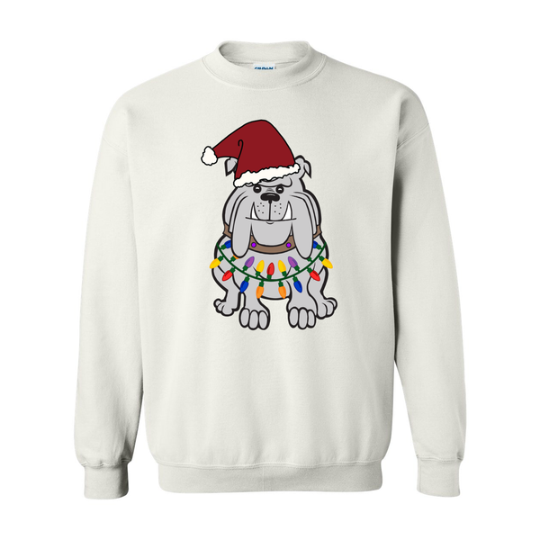 Bulldog in Lights Crewneck Sweatshirt