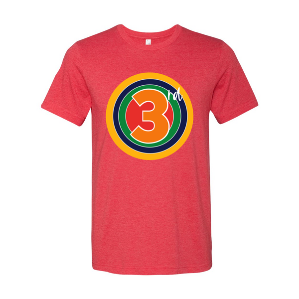 Third Grade Rainbow Target Tee