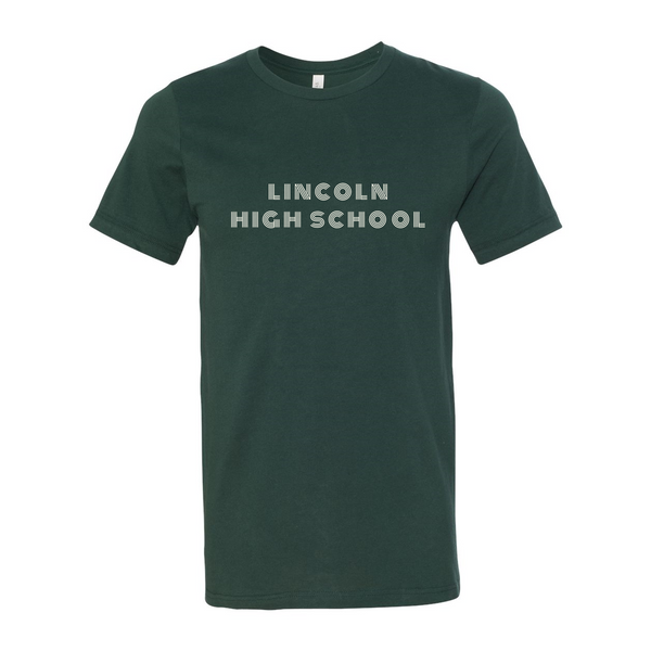 Lincoln High School Retro Font T-Shirt