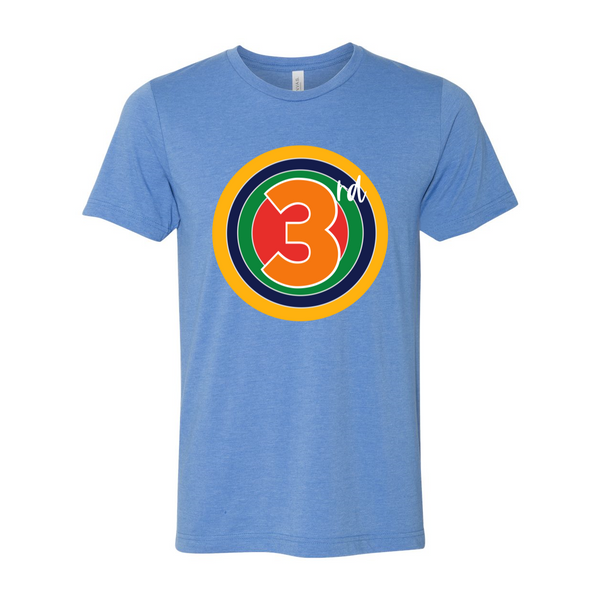 Third Grade Rainbow Target Tee