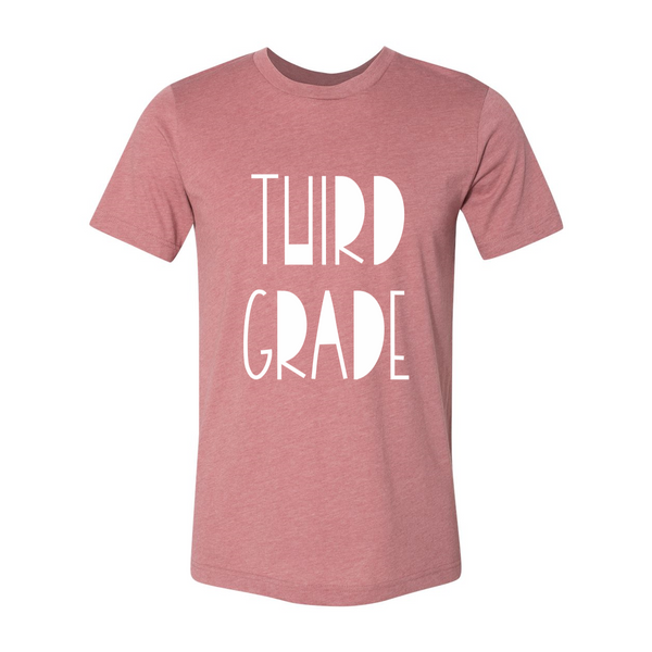 Third Grade Funky Font Tee