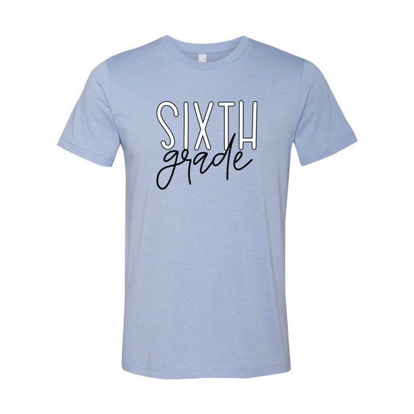 Sixth Grade Block Script Soft Tee