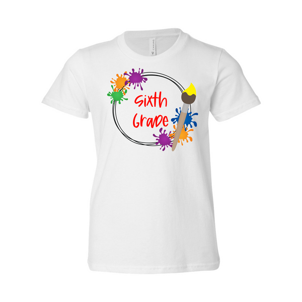 Sixth Grade YOUTH Splatter Soft Tee