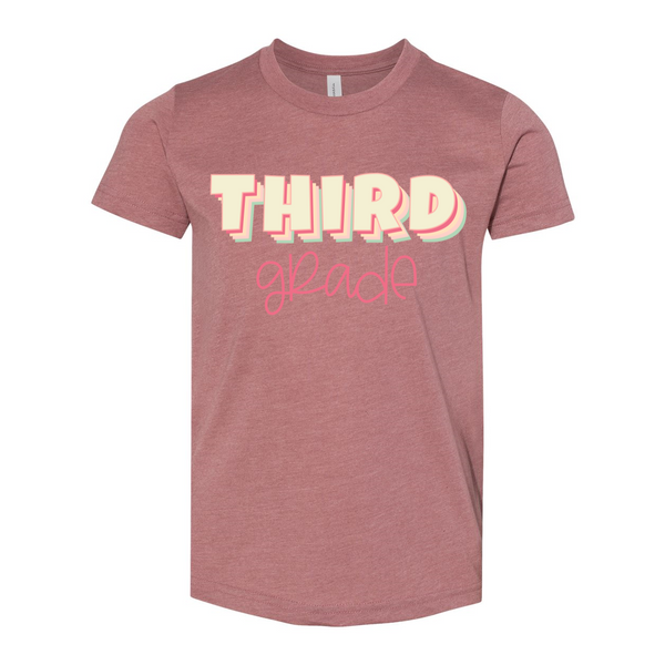 Third Grade YOUTH Shadow Tee