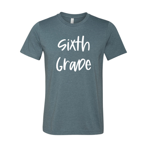 Sixth Grade Script Soft Tee