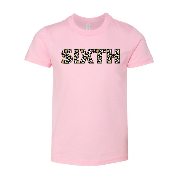 Sixth Grade YOUTH Leopard Soft Tee