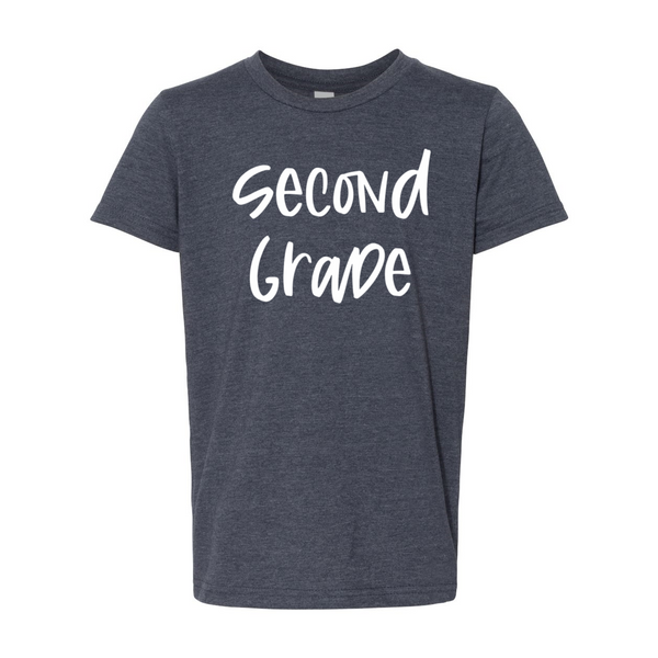 Second Grade YOUTH Script Soft Tee