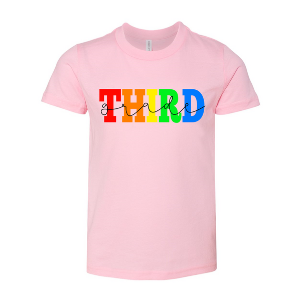 Third Grade YOUTH Rainbow Tee