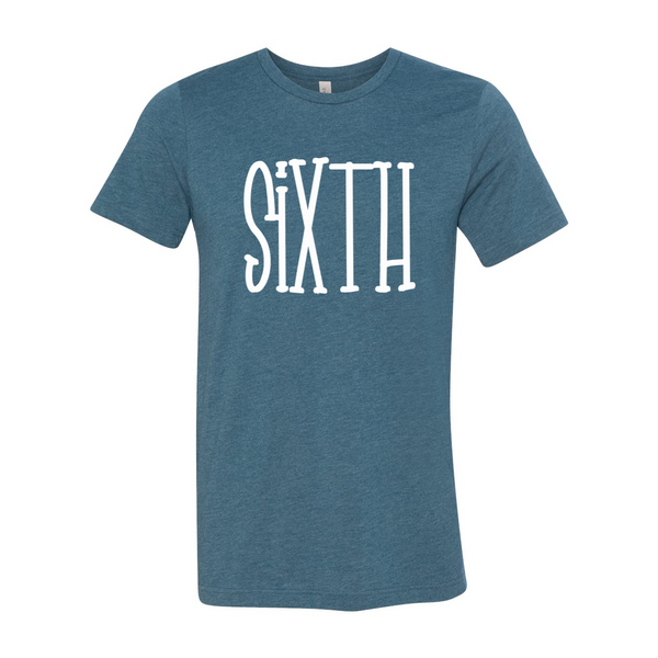 Sixth Grade Tall Print Soft Tee