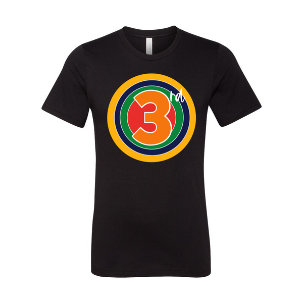Third Grade Rainbow Target Tee