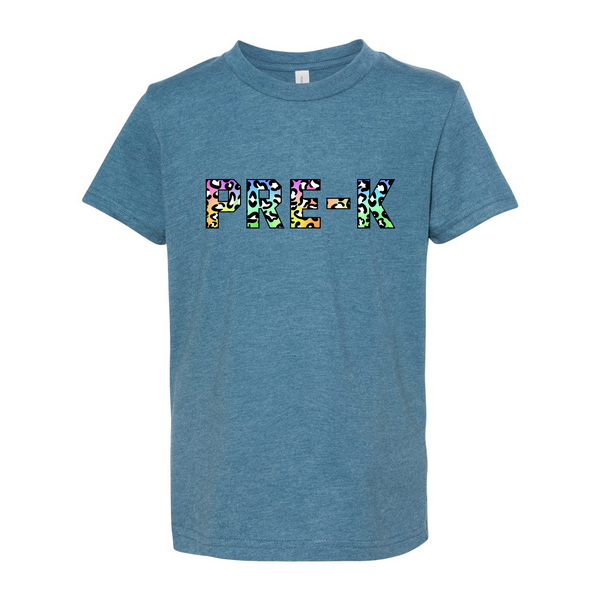Pre-K YOUTH Colorful Animal Print T-Shirt