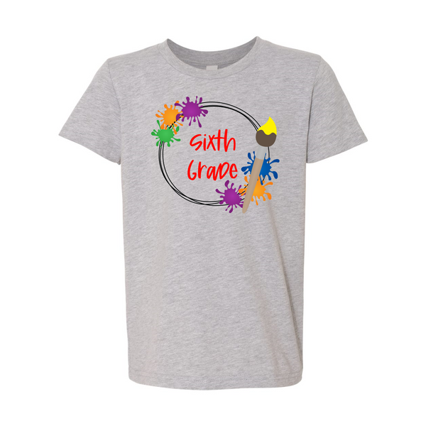 Sixth Grade YOUTH Splatter Soft Tee