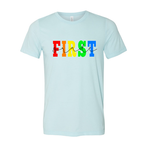 First Grade Rainbow Tee