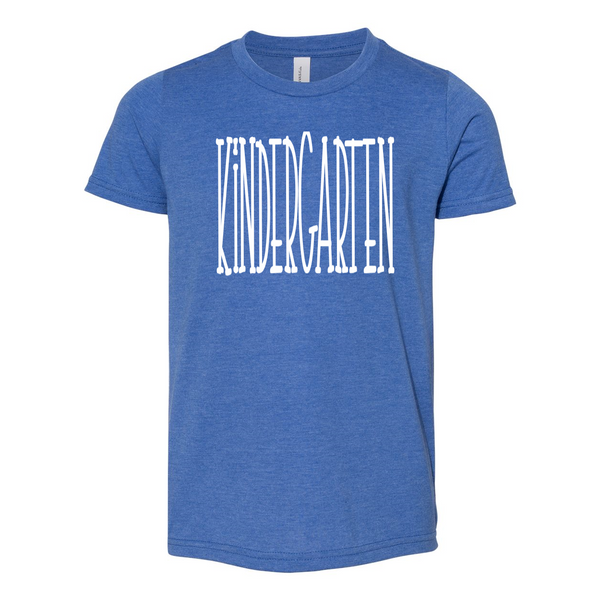 Kindergarten YOUTH Tall Print Soft Tee