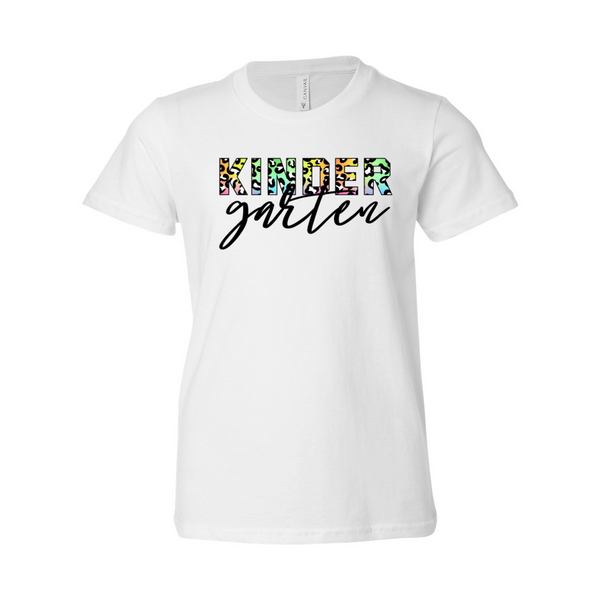 Kindergarten YOUTH Animal Print Soft Tee