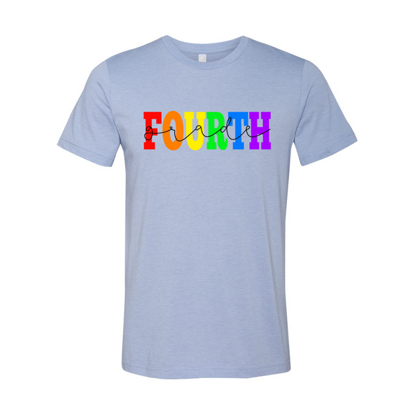 Fourth Grade Rainbow Tee