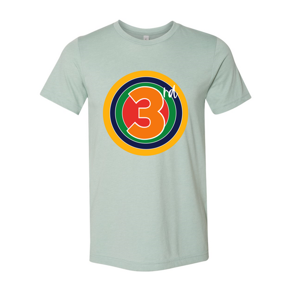 Third Grade Rainbow Target Tee