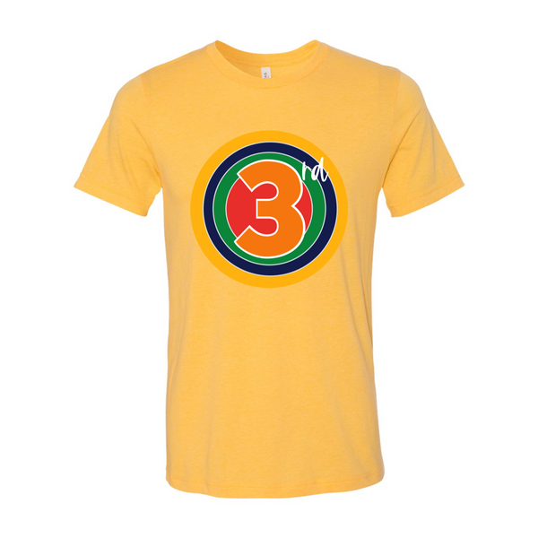 Third Grade Rainbow Target Tee