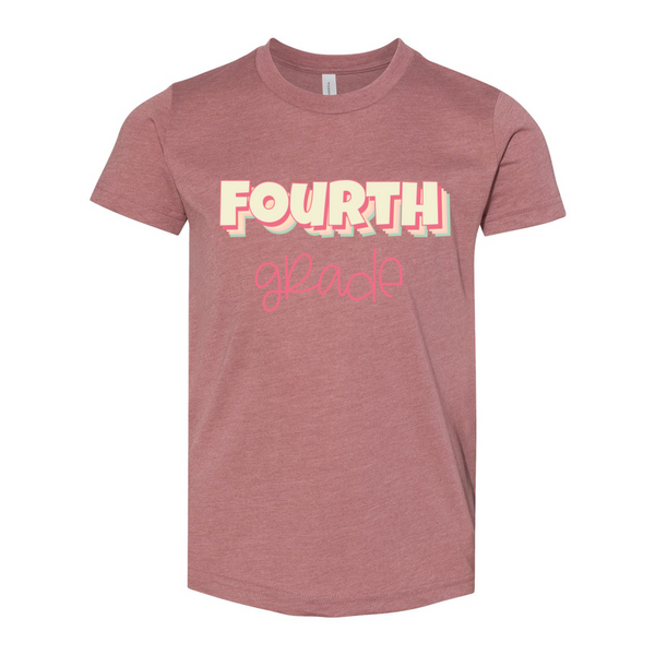 Fourth Grade YOUTH Sherbet Shadow Tee