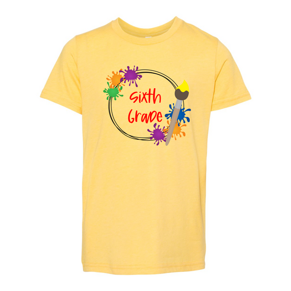 Sixth Grade YOUTH Splatter Soft Tee
