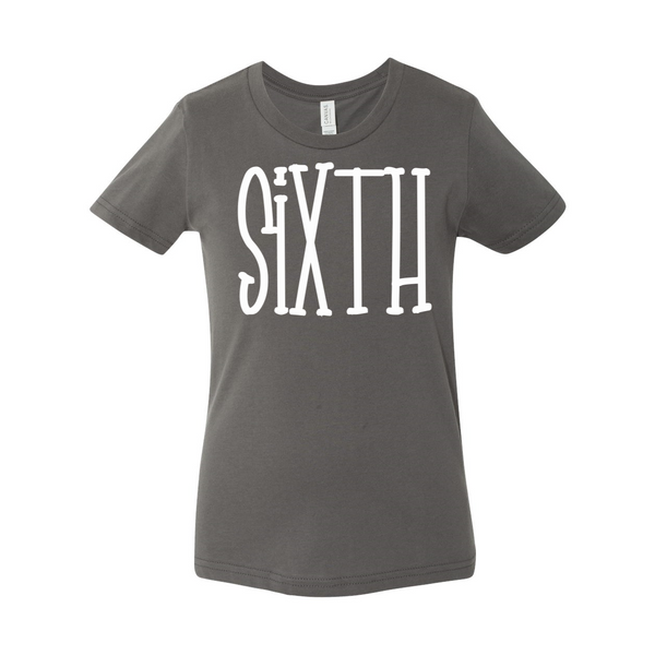 Sixth Grade YOUTH Tall Print Soft Tee