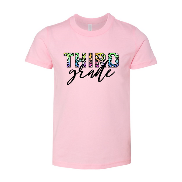 Third Grade YOUTH Colorful Animal Tee