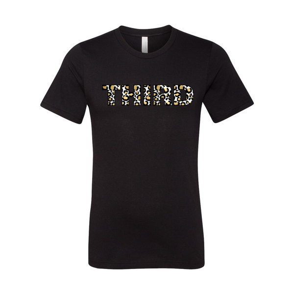 Third Grade Leopard T-Shirt