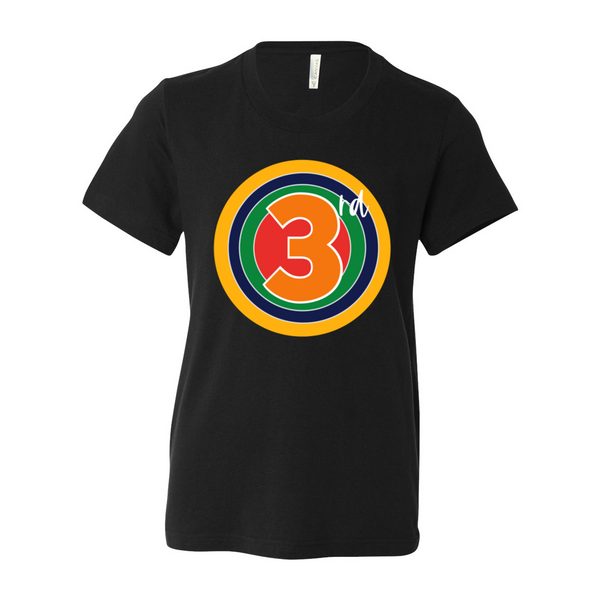 Third Grade YOUTH Rainbow Target Tee