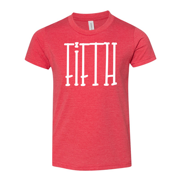 Fifth Grade YOUTH Tall Font Soft Tee