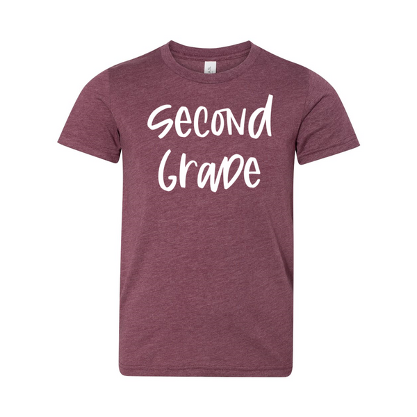 Second Grade YOUTH Script Soft Tee