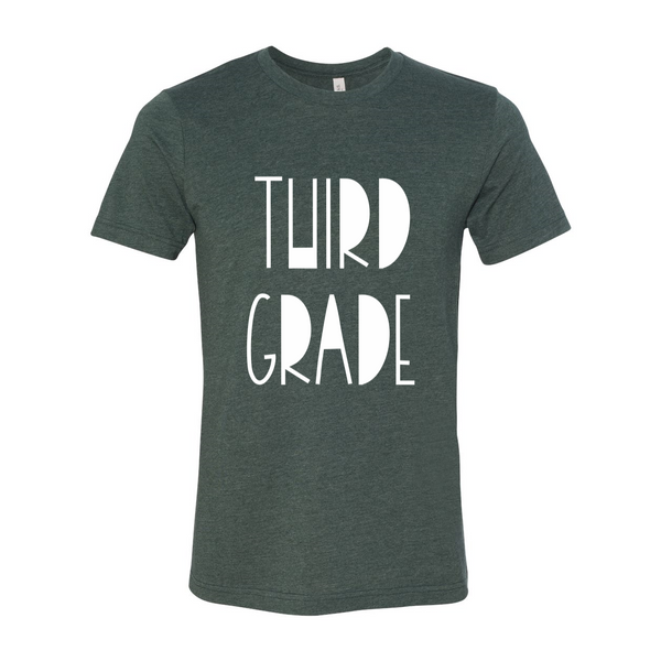 Third Grade Funky Font Tee