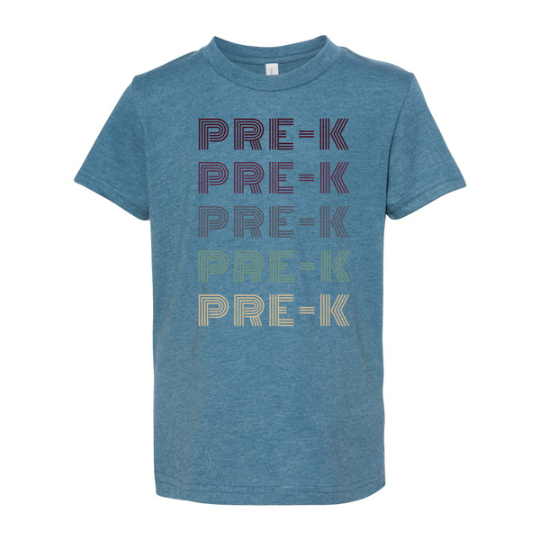Pre-K YOUTH Retro Font T-Shirt