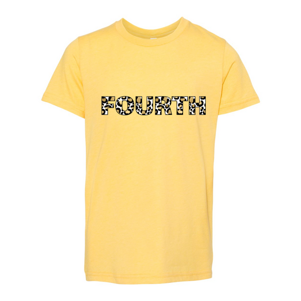 Fourth Grade YOUTH Leopard Tee