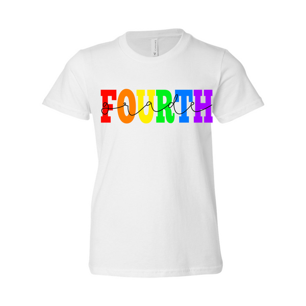Fourth Grade YOUTH Rainbow Tee