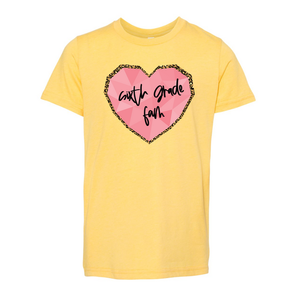 Sixth Grade YOUTH Heart Soft Tee
