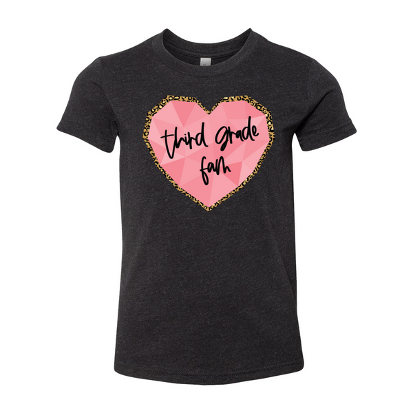 Third Grade YOUTH Heart Tee