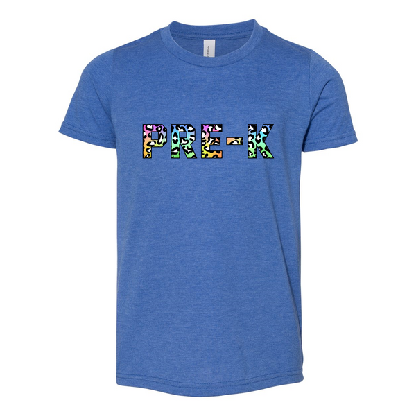 Pre-K YOUTH Colorful Animal Print T-Shirt