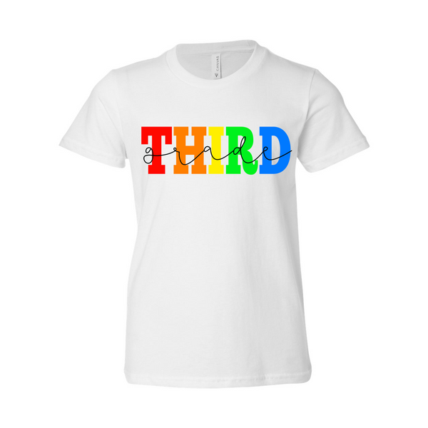 Third Grade YOUTH Rainbow Tee