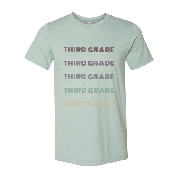 Third Grade Retro Font T-Shirt