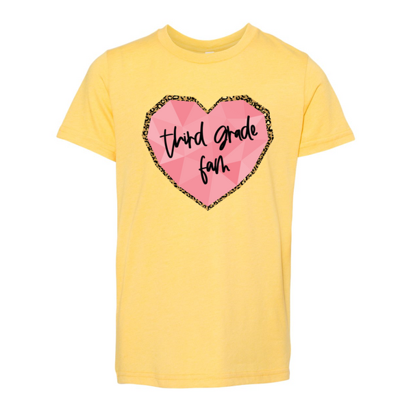 Third Grade YOUTH Heart Tee