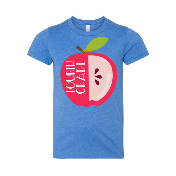 Fourth Grade YOUTH Apple tee