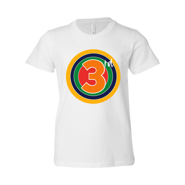 Third Grade YOUTH Rainbow Target Tee