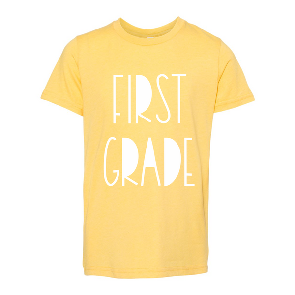First Grade YOUTH Funky Font T-Shirt